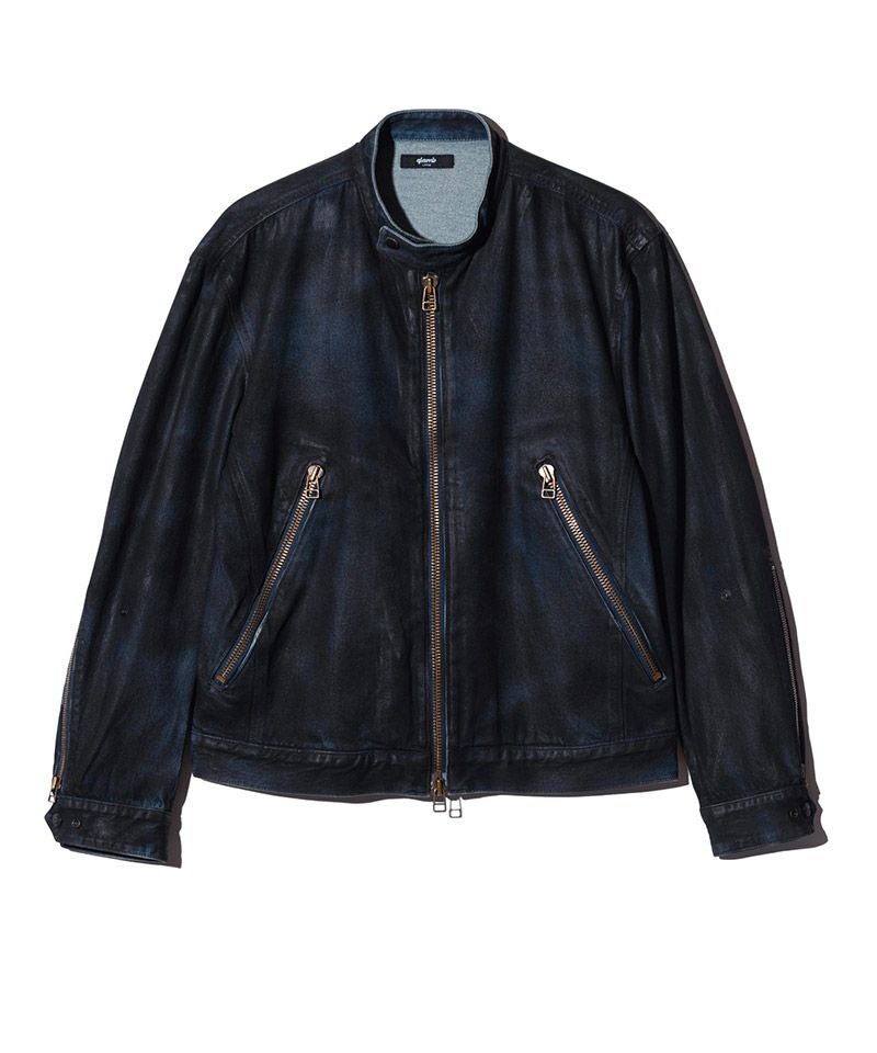 glamb(グラム)】Denim Riders Jacket デニムライダースジャケット