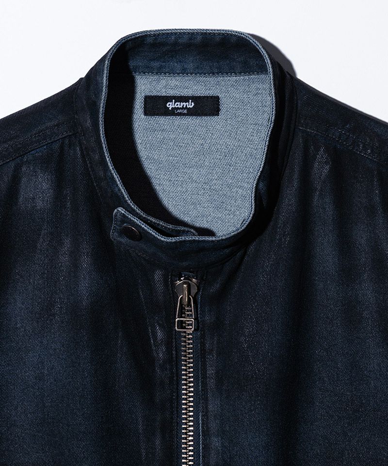 glamb(グラム)】Denim Riders Jacket デニムライダースジャケット
