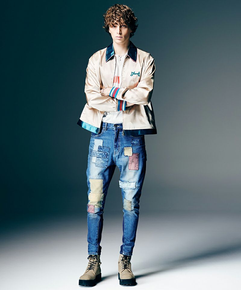 glamb(グラム)】Unplugged Poly Denim アンプラグドポリーデニム