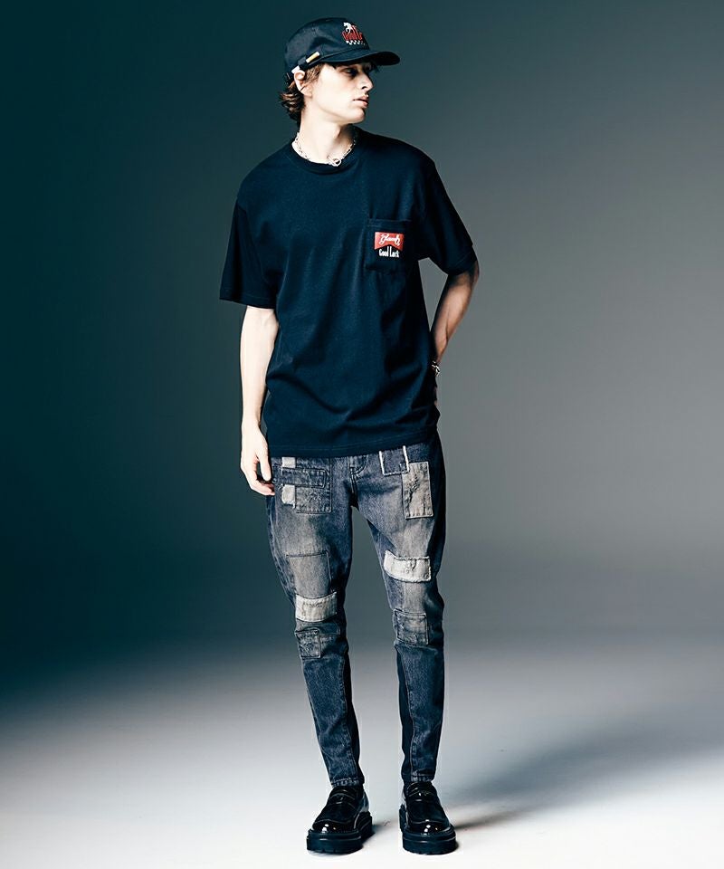 glamb(グラム)】Unplugged Poly Denim アンプラグドポリーデニム