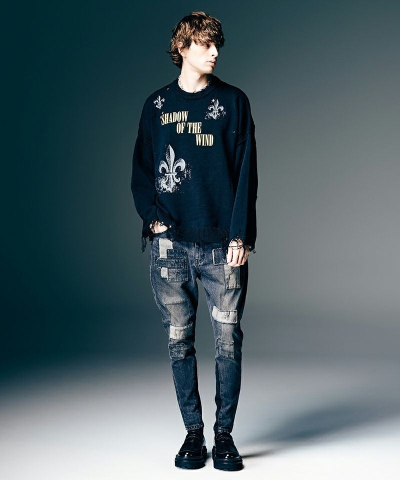 glamb スリッポン　デニム glamb(グラム)】Unplugged Poly Denim アンプラグドポリーデニム
