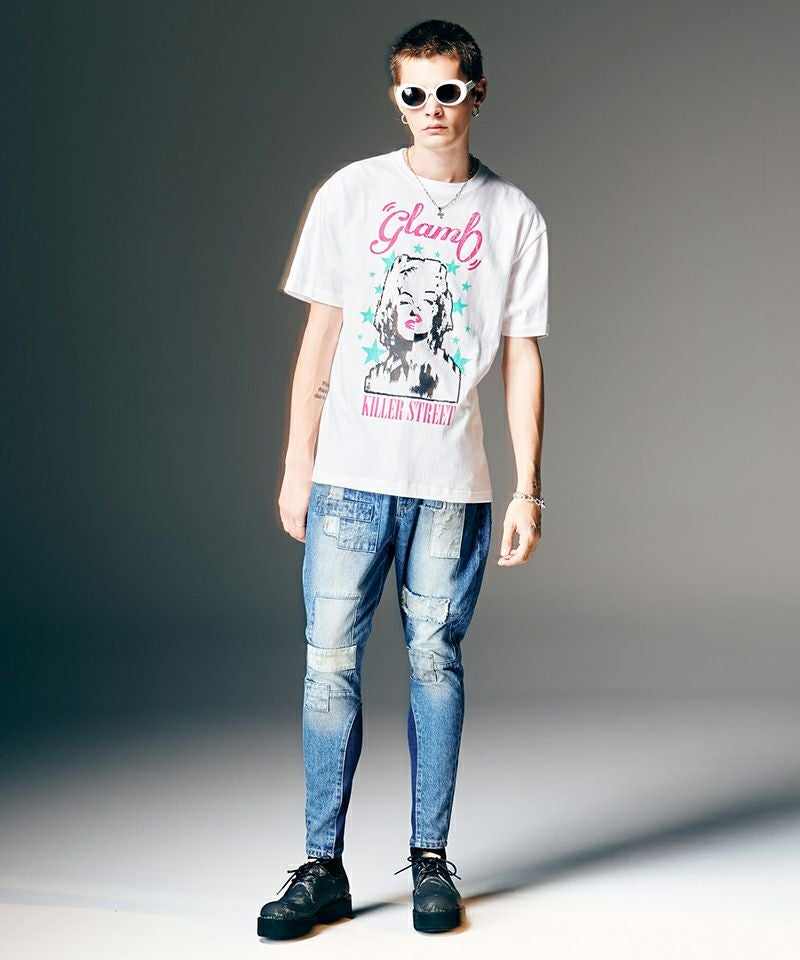 glamb(グラム)】Unplugged Poly Denim アンプラグドポリーデニム