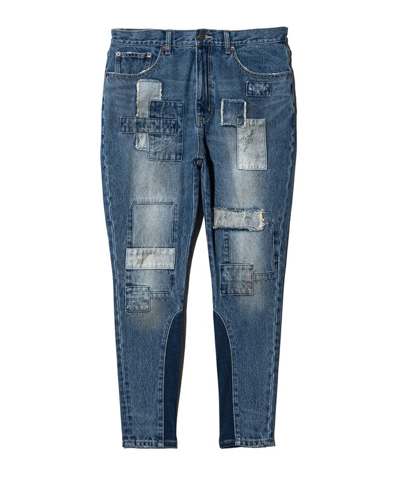 glamb グラム　日本製　サルエル　デニム　パッチワーク　アンプラグド 楽天市場】glamb グラム Unplugged Cargo Denim アンプラグドカーゴ