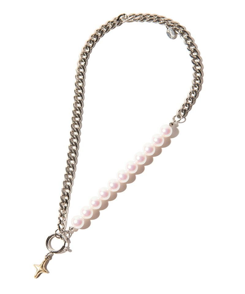 glamb(グラム)】Asymmetry Pearl Necklace アシンメトリーパール