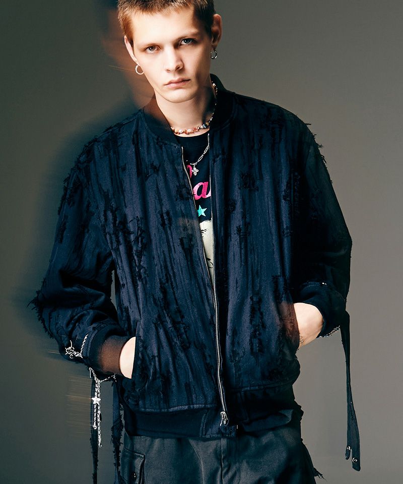 glamb(グラム)】Blow Reversible Bomber Jacket ブロウリバーシブル