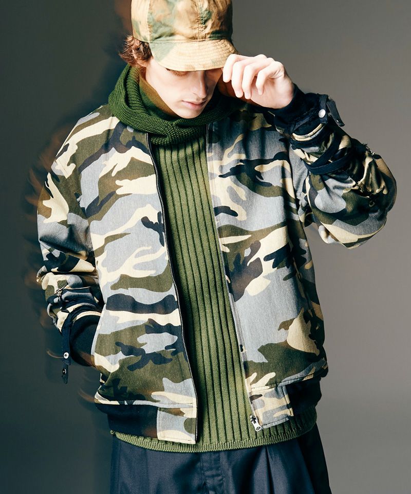 glamb(グラム)】Blow Reversible Bomber Jacket ブロウリバーシブル