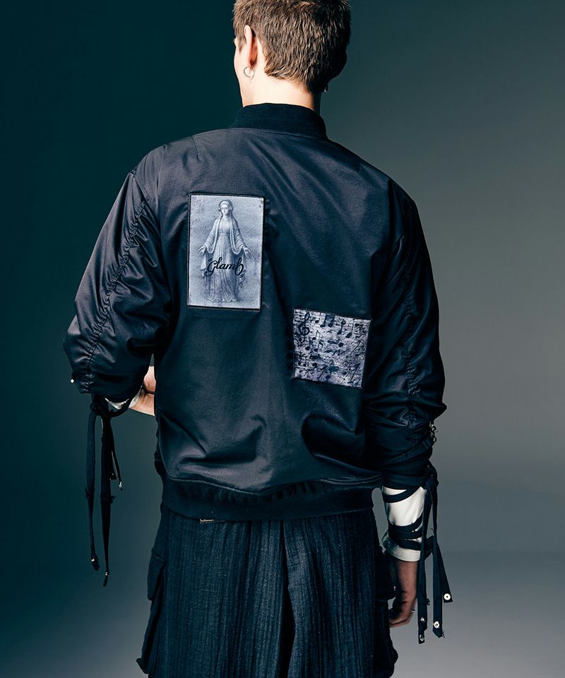 glamb(グラム)】Blow Reversible Bomber Jacket ブロウリバーシブル