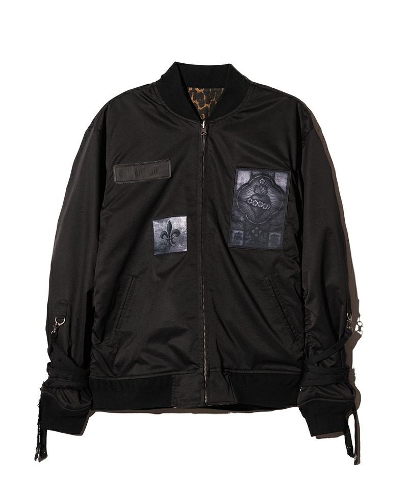 glamb(グラム)】Blow Reversible Bomber Jacket ブロウリバーシブル