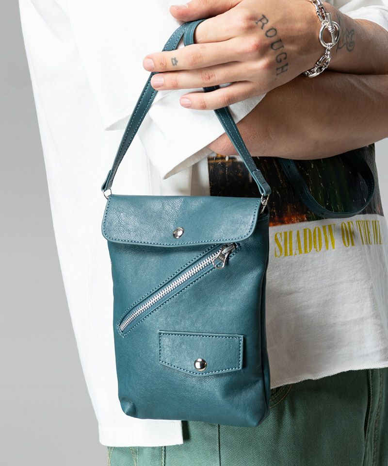glamb(グラム)】Riders Sacoche Bag ライダースサコッシュバッグ 