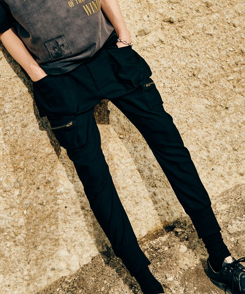 glamb(グラム)】Rib Cargo Pants リブカーゴパンツ(GB0126-P05