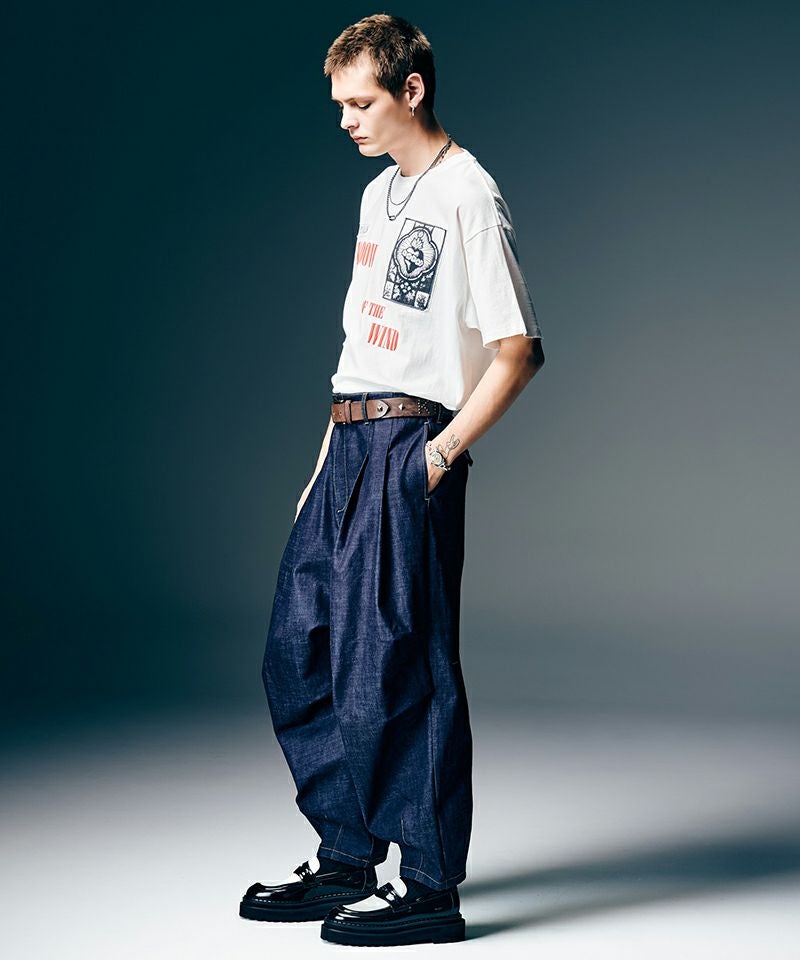 glamb(グラム)】Crossover Tuck Pants クロスオーバータックパンツ