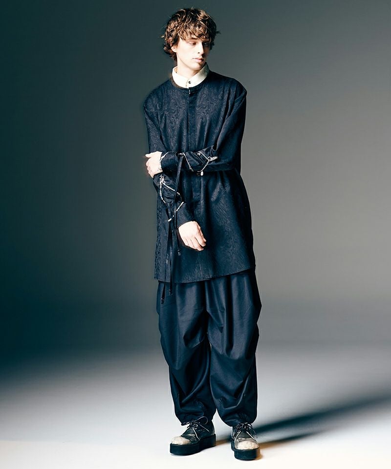 glamb(グラム)】Crossover Tuck Pants クロスオーバータックパンツ
