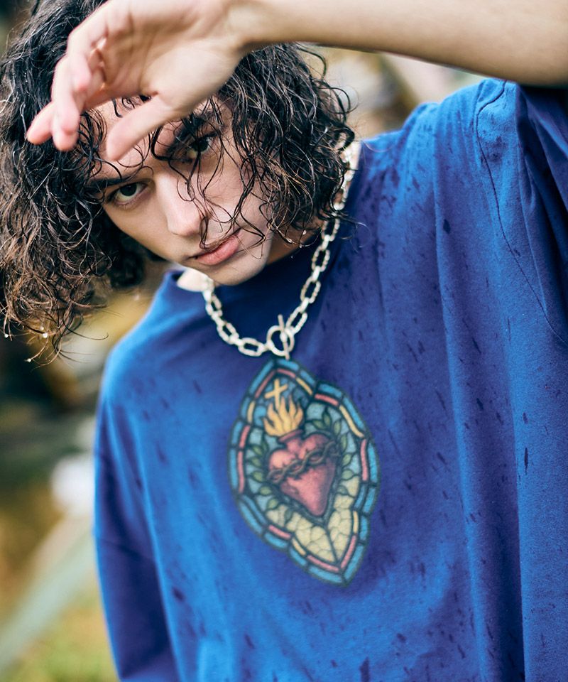 glamb(グラム)】Stained Glass T-Shirt II ステンドグラスTシャツⅡ