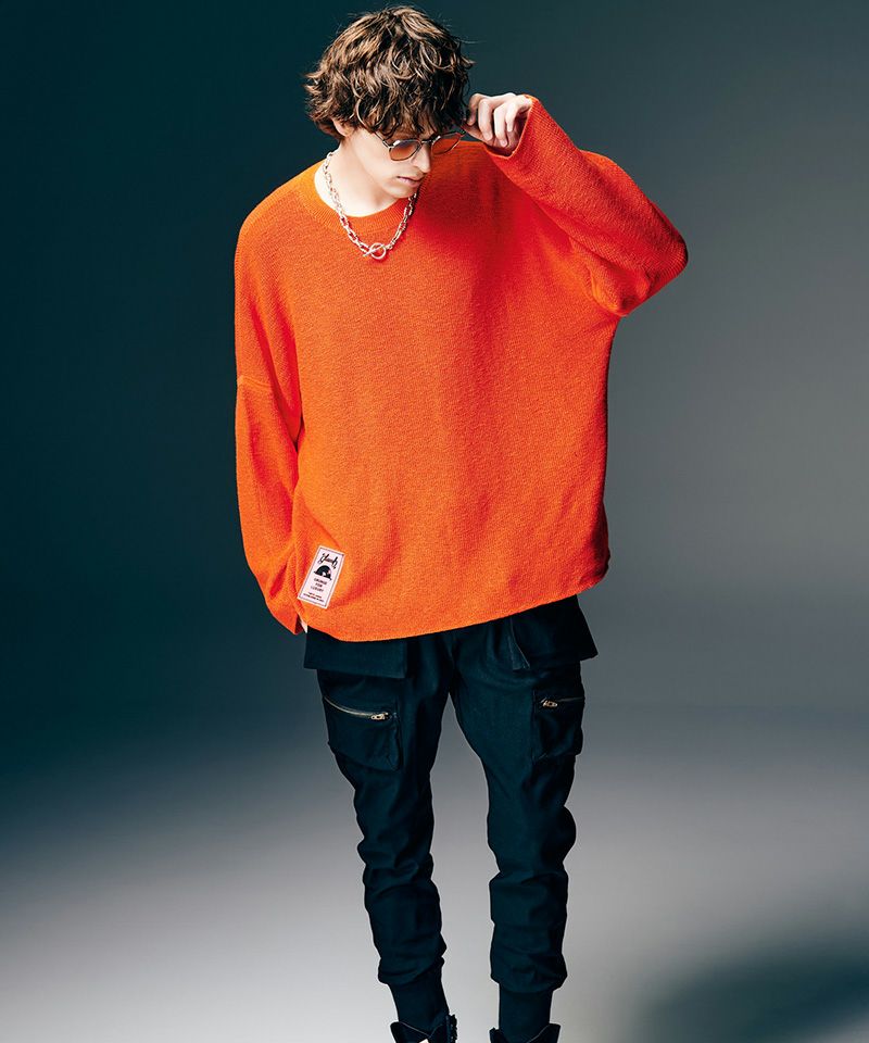 glamb(グラム)】Rubber Tag Knit ラバータグニット(GB0126-KNT11