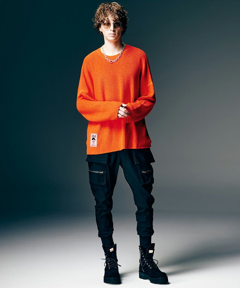 glamb(グラム)】Rubber Tag Knit ラバータグニット(GB0126-KNT11