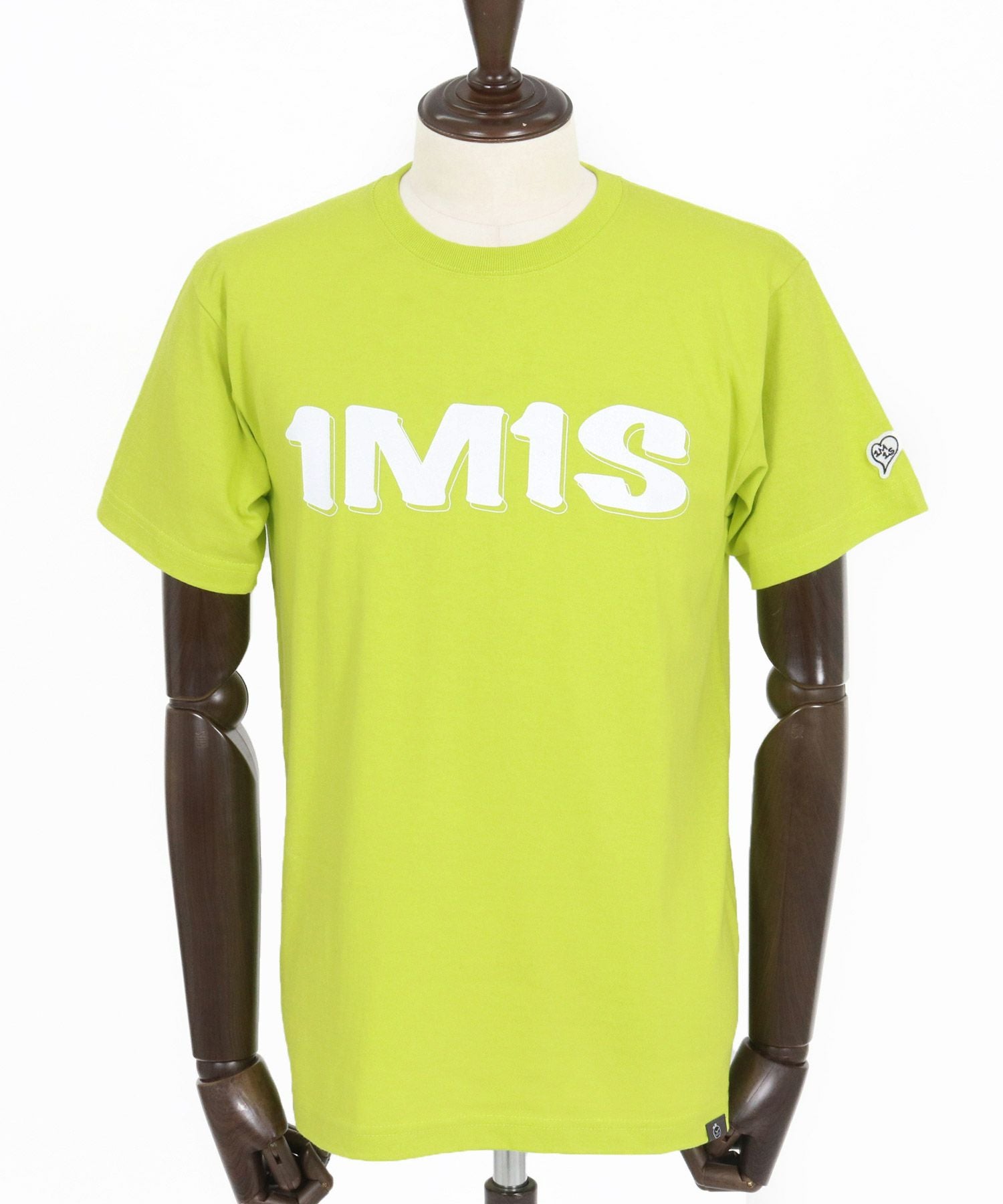 1minute 1second(ワンミニットワンセカンド)】1M1S bold print T-shirt