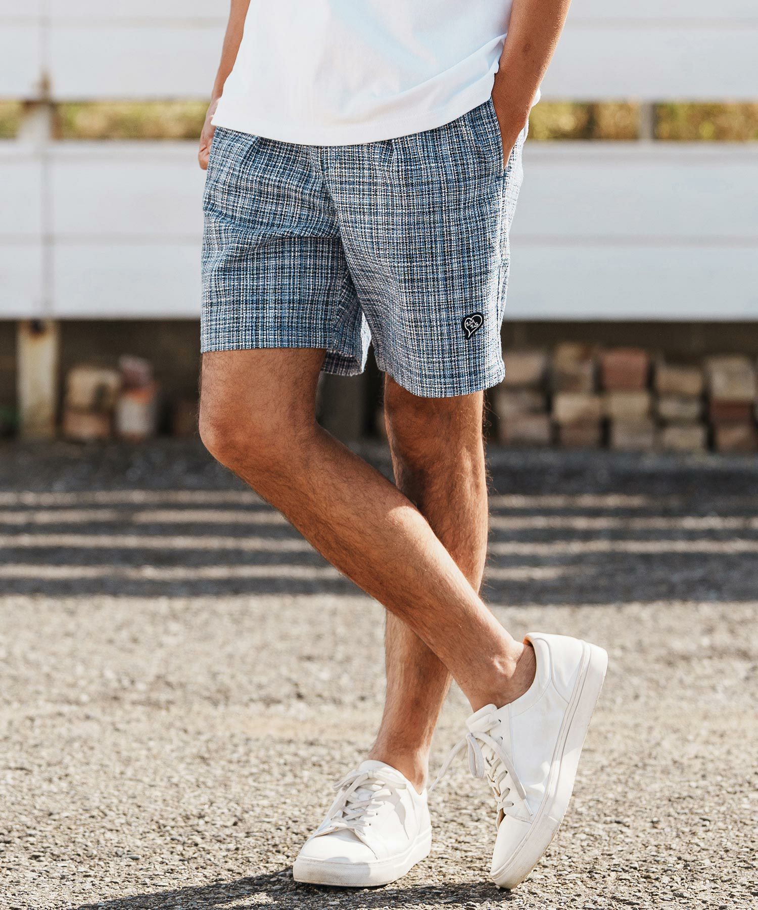 1minute1secondショートパンツ(1M25H190) 1minute 1second(ワンミニットワンセカンド)】summer tweed shorts