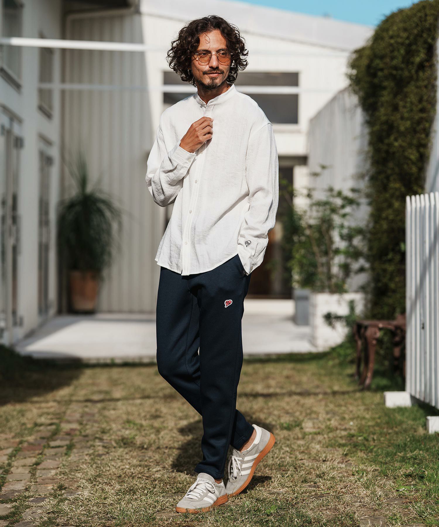 1minute 1second(ワンミニットワンセカンド)】long sleeve linen like