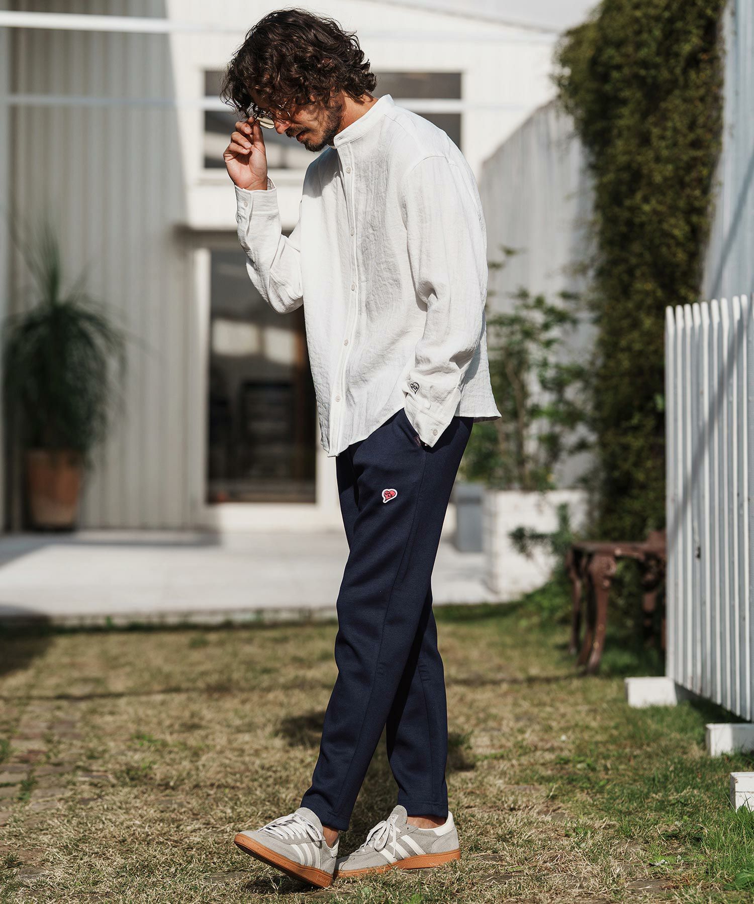 1minute 1second(ワンミニットワンセカンド)】cardboard knit pants