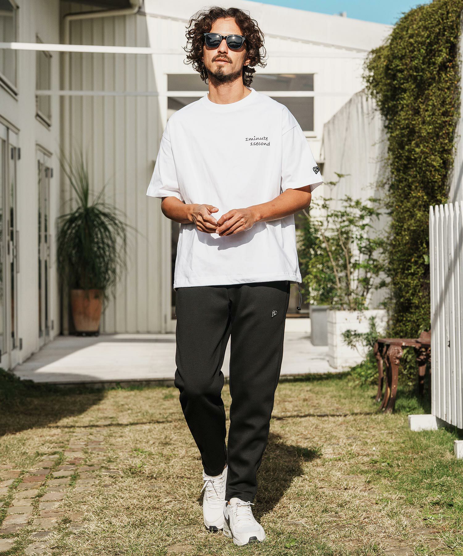 1minute 1second(ワンミニットワンセカンド)】cardboard knit pants