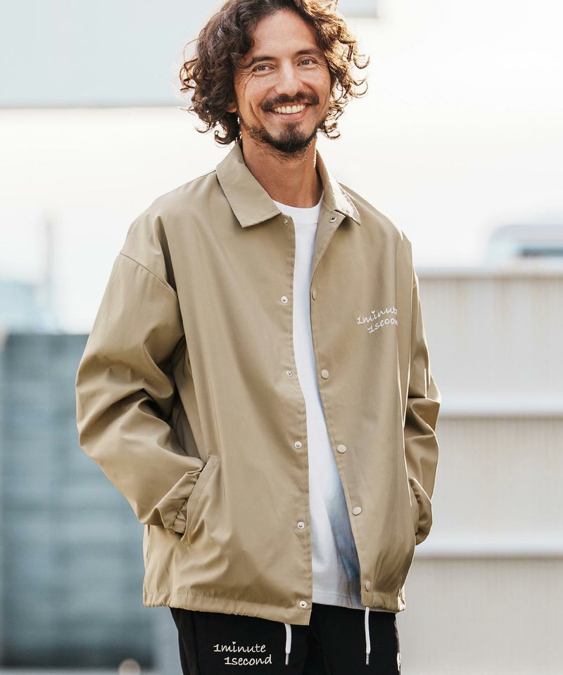 1minute 1second(ワンミニットワンセカンド)】coach jacket with 1M1S 
