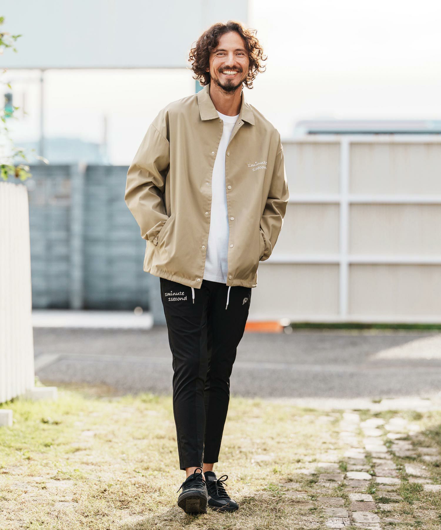 1minute 1second(ワンミニットワンセカンド)】coach jacket with 1M1S