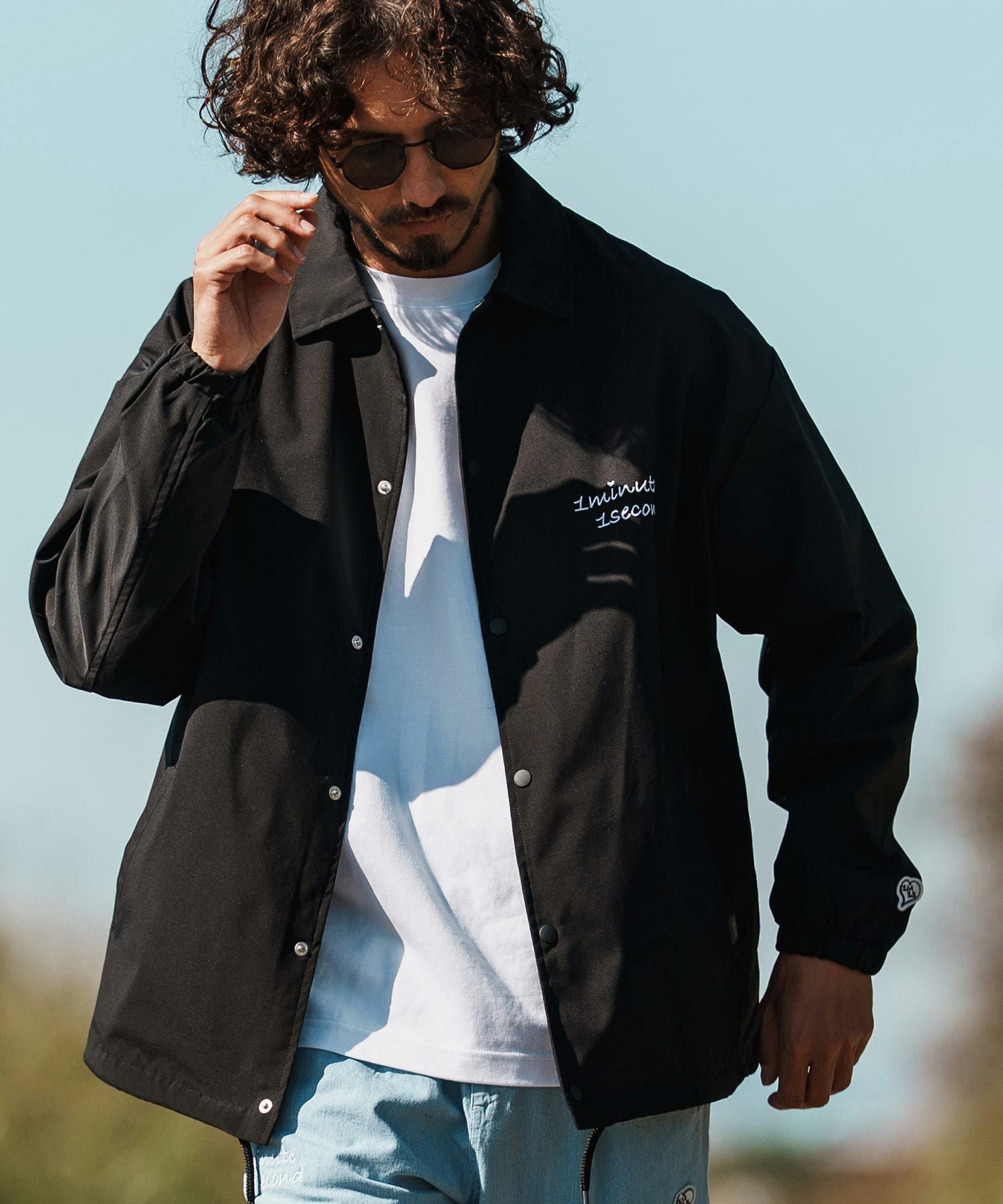 1minute 1second(ワンミニットワンセカンド)】coach jacket with 1M1S
