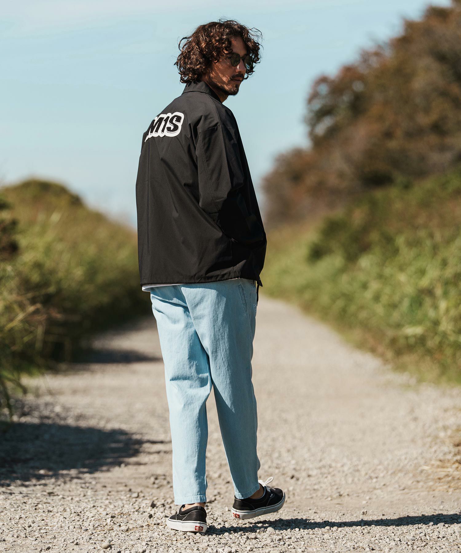 1minute1second ノーカラージャケット(1M25A090) 1minute 1second(ワンミニットワンセカンド)】coach jacket with 1M1S