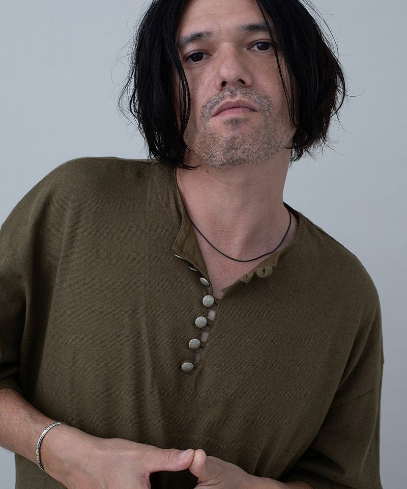 EGO TRIPPING(エゴトリッピング)】EUROHENRY ヘンリーネックTシャツ