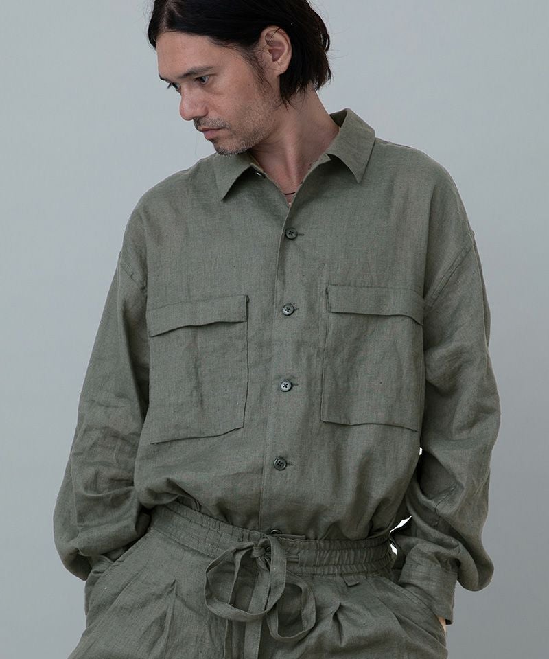 EGO TRIPPING(エゴトリッピング)】LINENOVERSHIRT リネンオーバー
