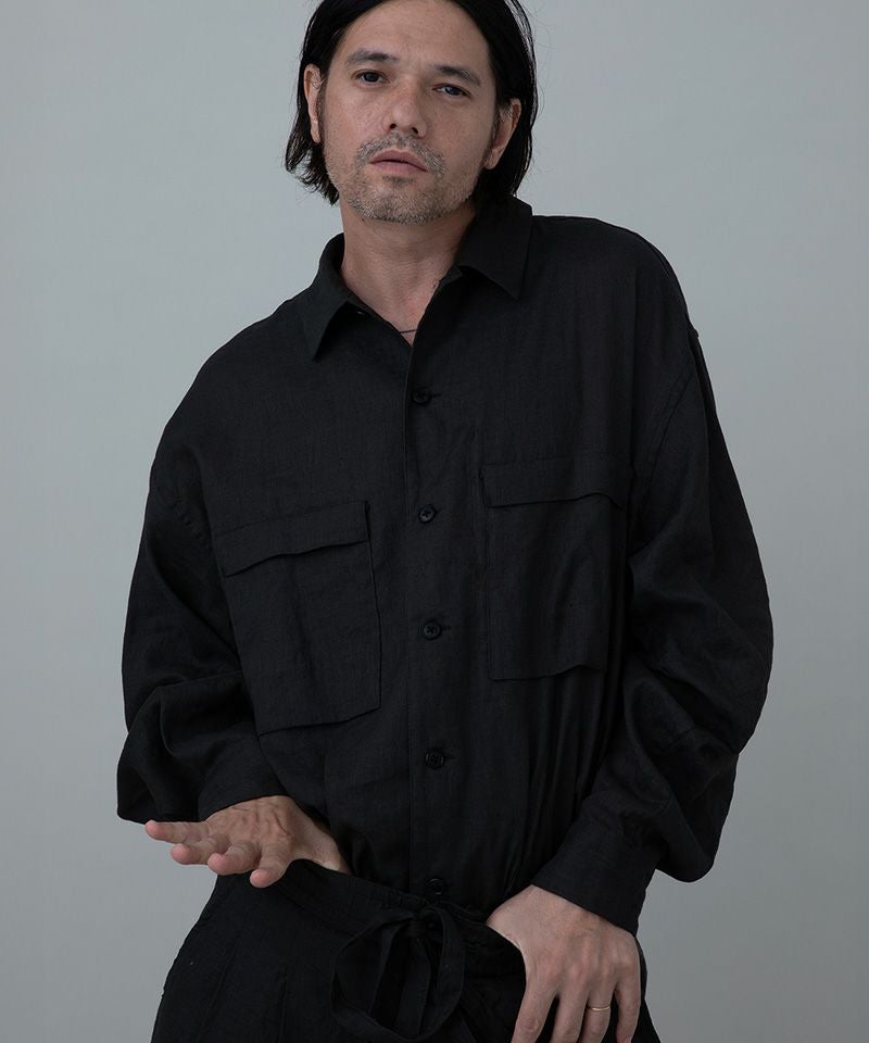 EGO TRIPPING(エゴトリッピング)】LINENOVERSHIRT リネンオーバー