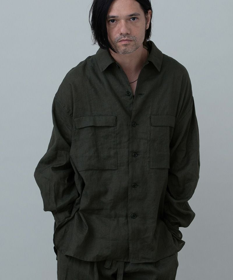 EGO TRIPPING(エゴトリッピング)】LINENOVERSHIRT リネンオーバー
