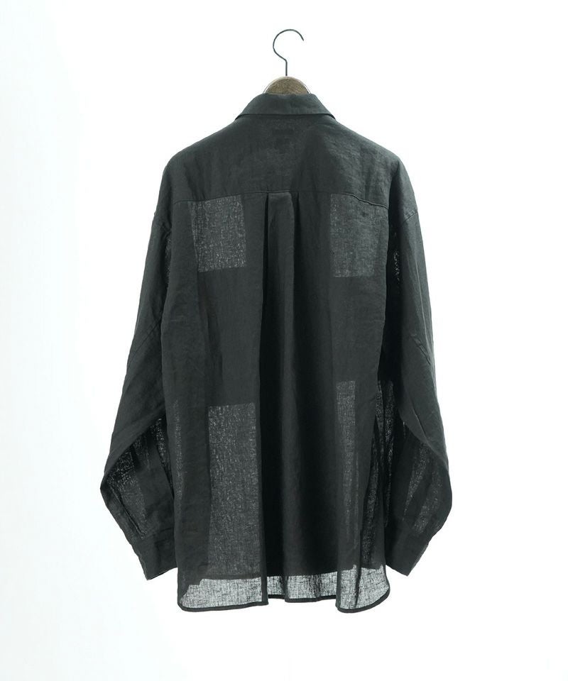 ●値引可●EGO TRIPPING エゴトリッピング /リネン リバーシブル EGO TRIPPING(エゴトリッピング)】LINENOVERSHIRT リネンオーバー