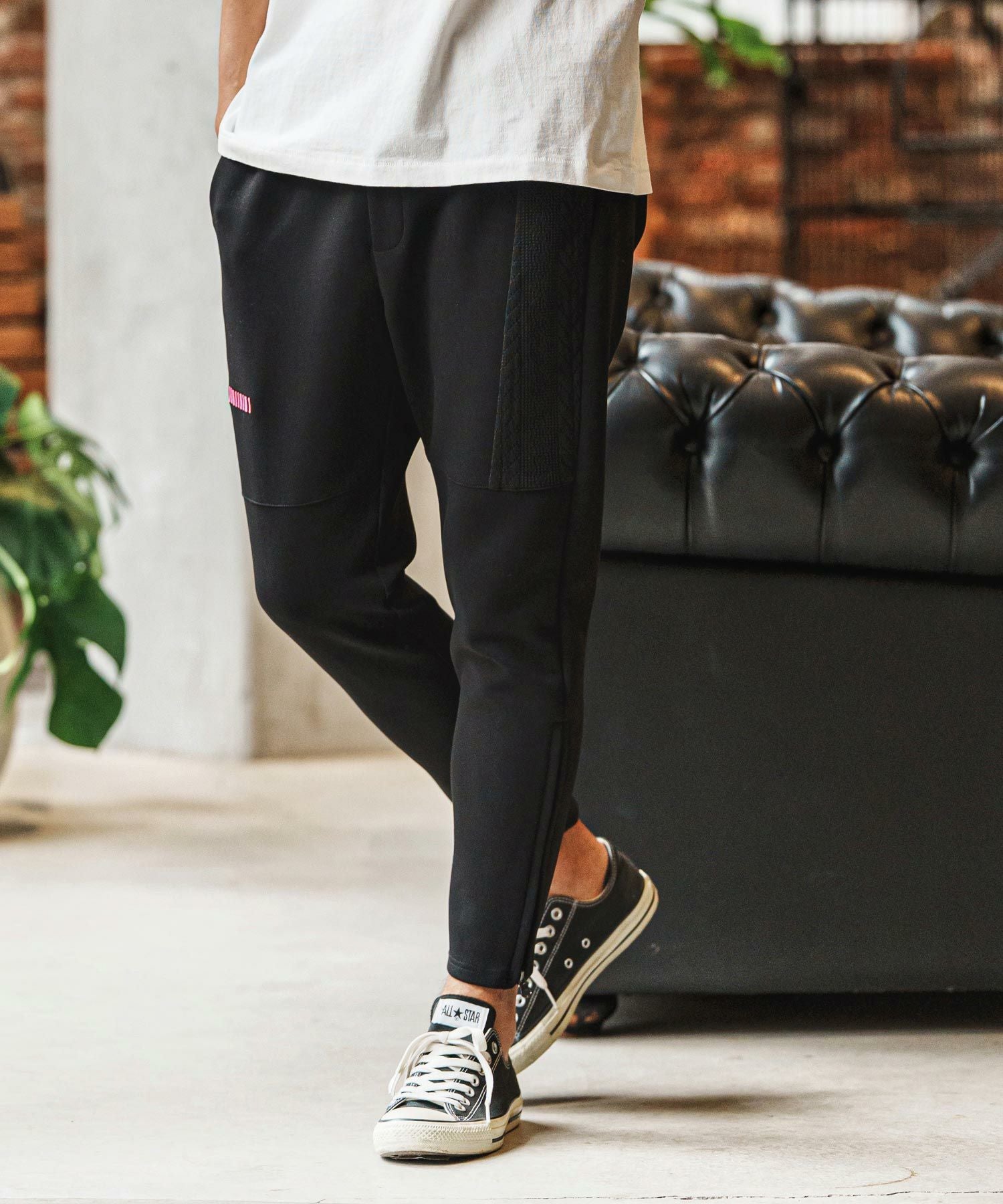 felkod(フィルコッド)】Linen Like Fabric Easy Pants イージーパンツ