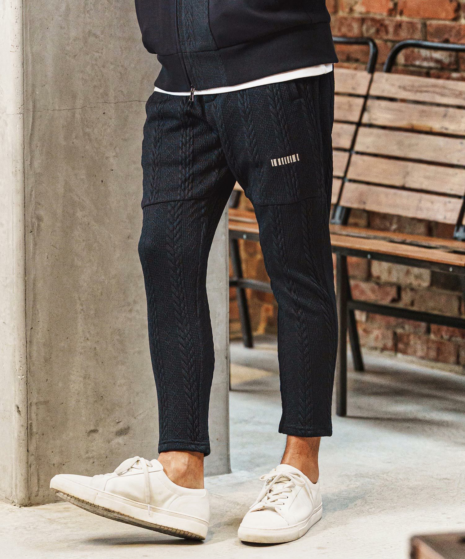 felkod(フィルコッド)】Linen Like Fabric Easy Pants イージーパンツ