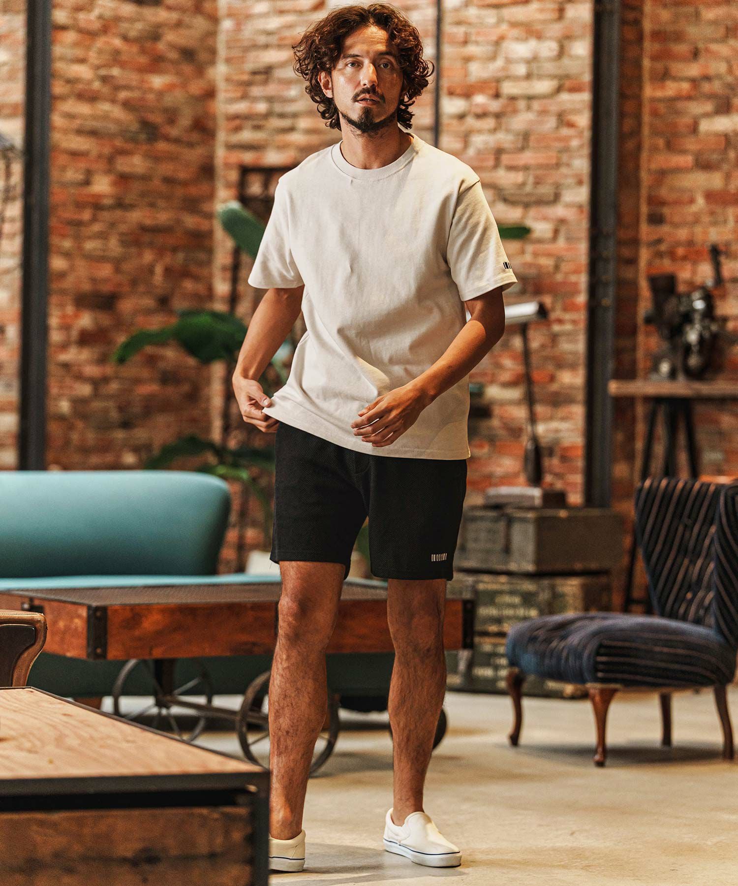 felkod(フィルコッド)】Waffle Mesh Short Pants ショートパンツ