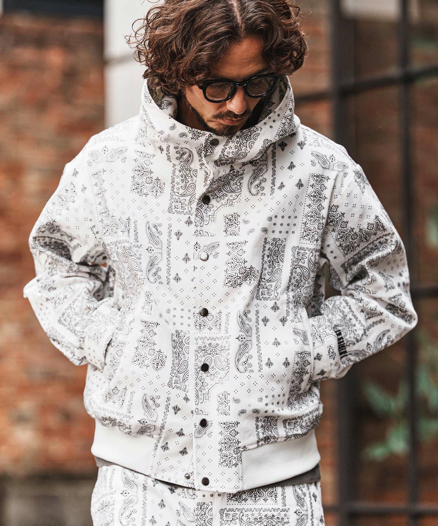 felkod(フィルコッド)】Bandana Pattern Parka パーカー(F26S130