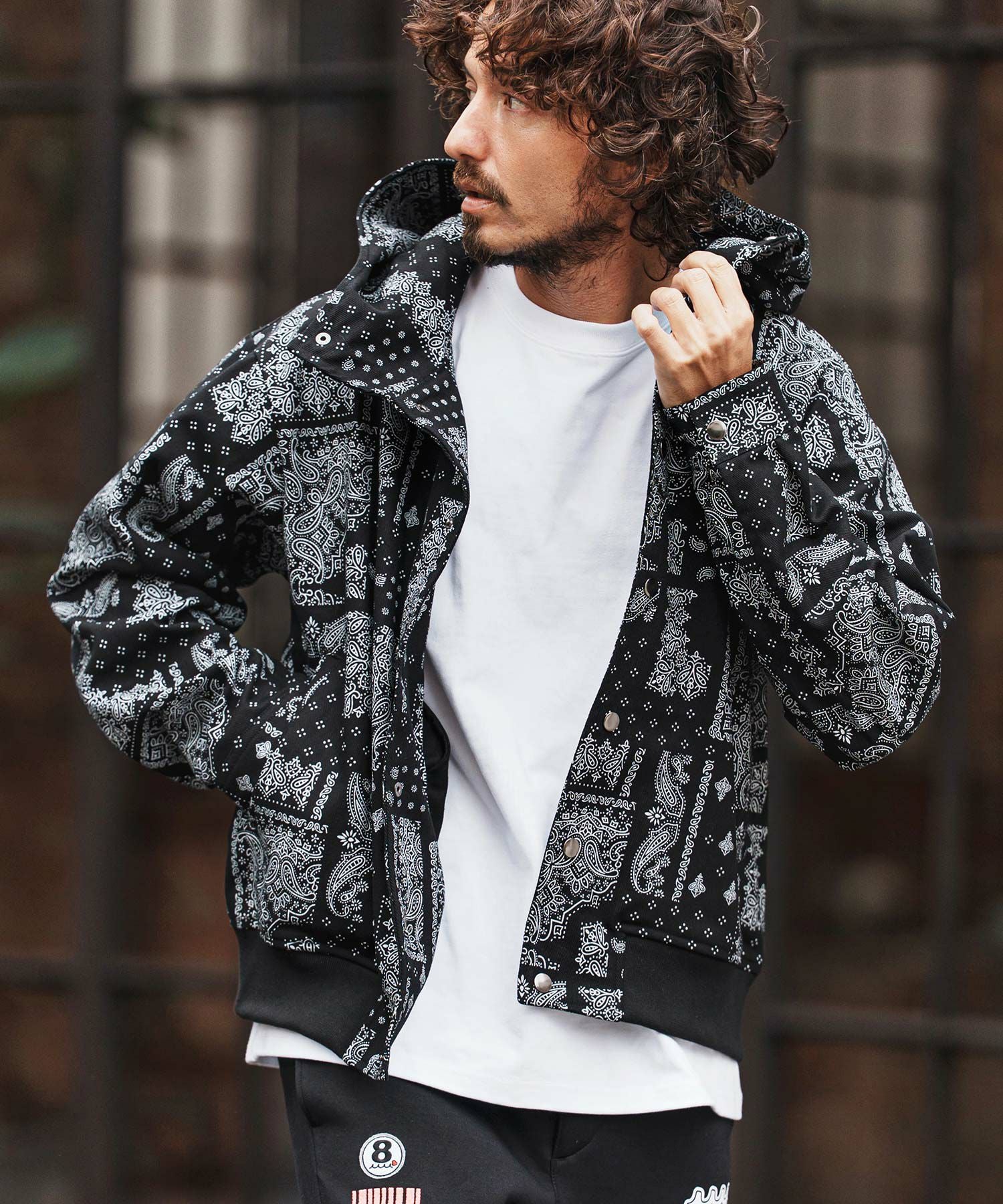 felkod(フィルコッド)】Bandana Pattern Parka パーカー(F26S130