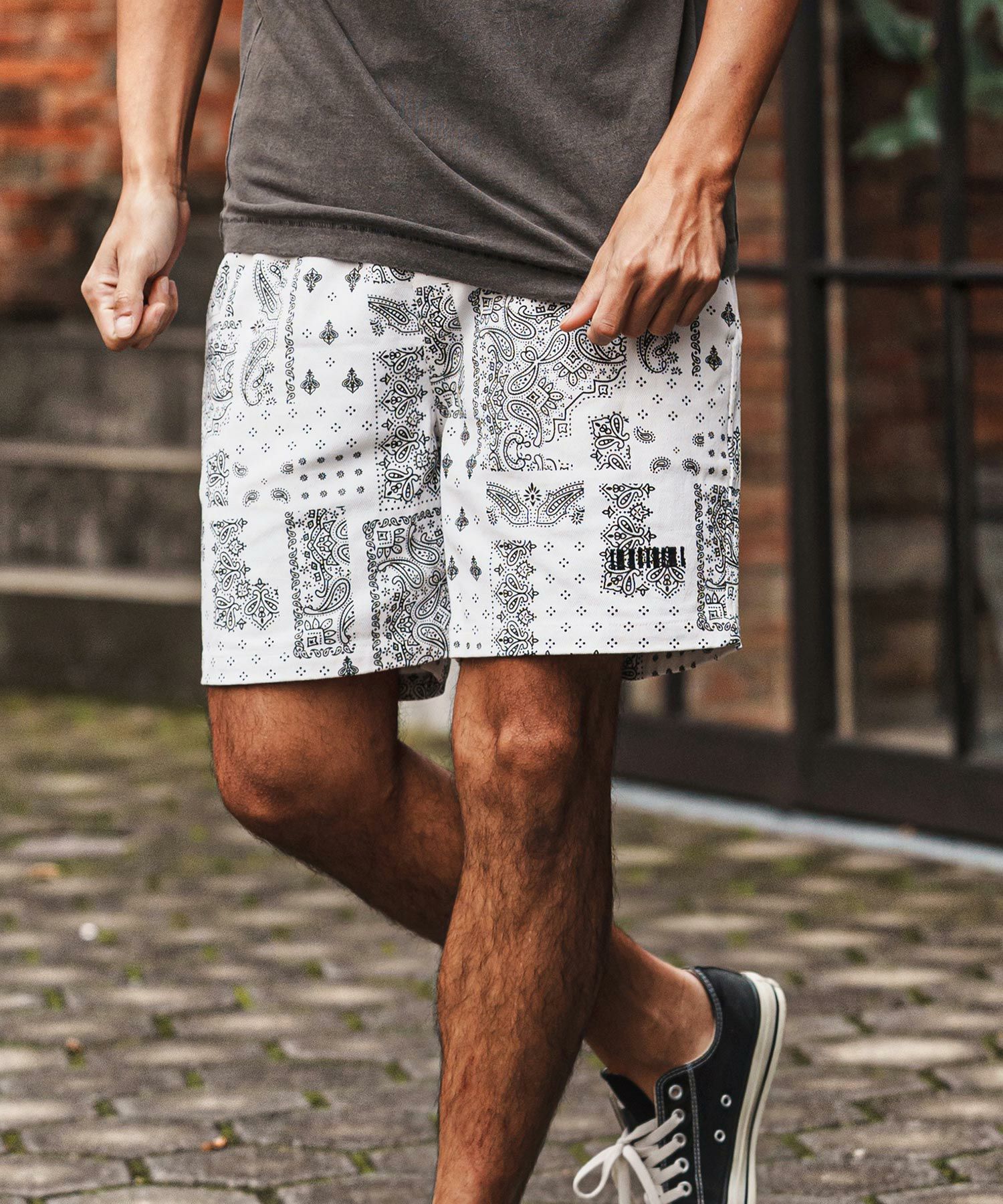 60%OFF【felkod(フィルコッド)】All Over Barcode Logo Short Pants 60%OFF【felkod(フィルコッド)】All Over Barcode Logo Short Pants