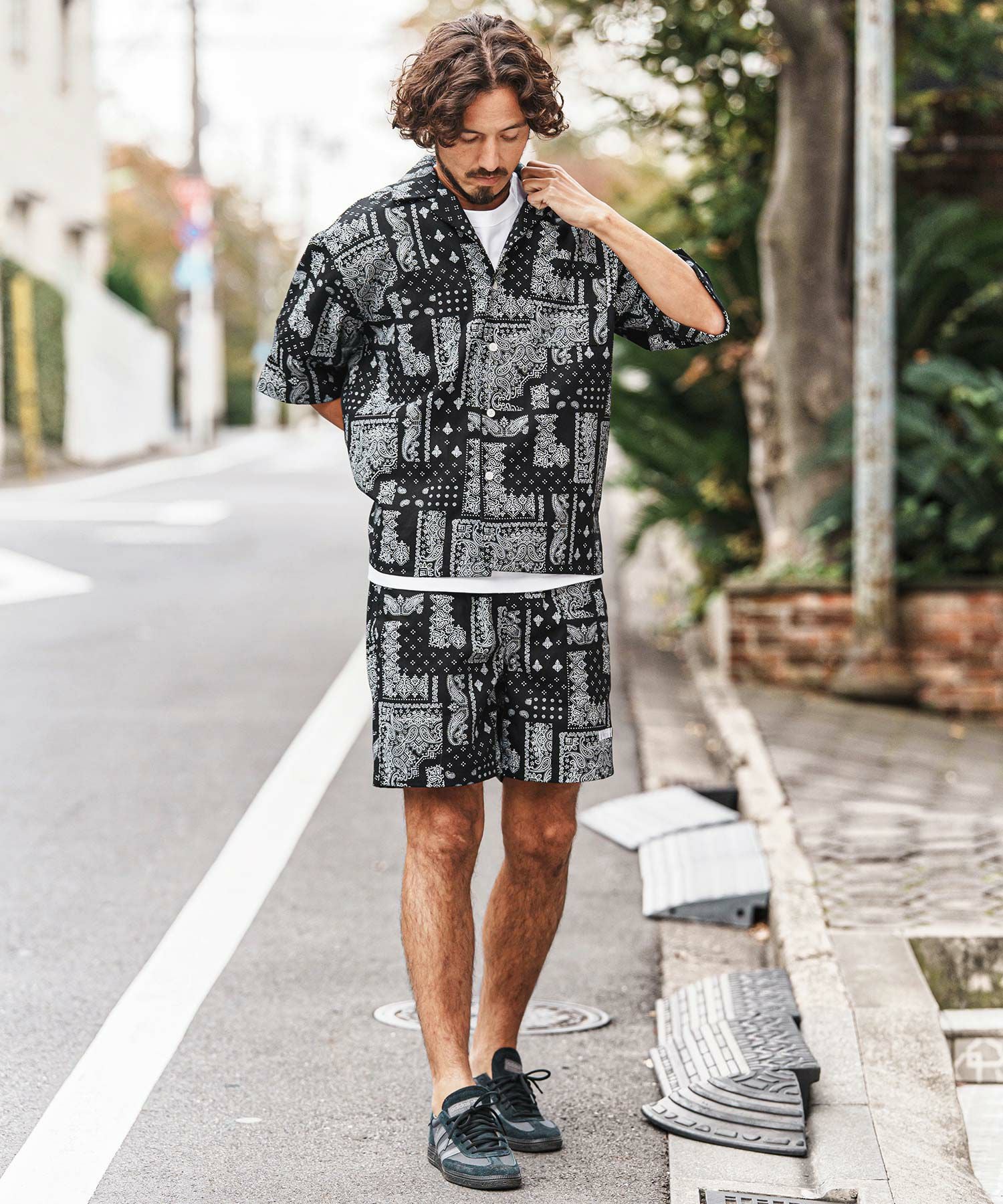 felkod(フィルコッド)】Bandana Pattern Short Pants ショートパンツ