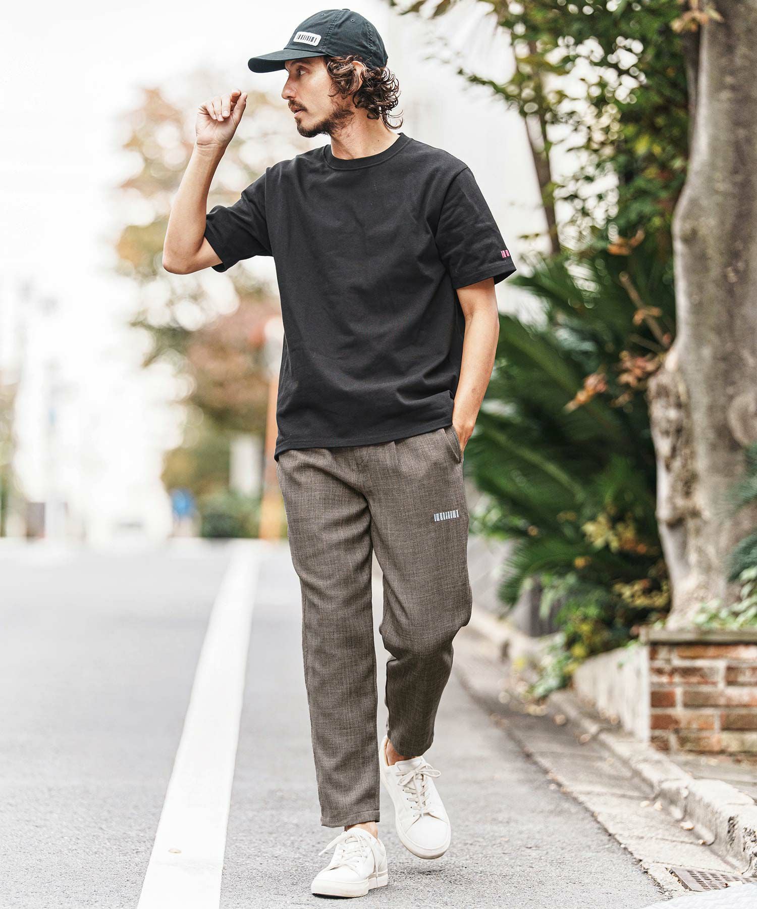 felkod(フィルコッド)】Linen Like Fabric Easy Pants イージーパンツ