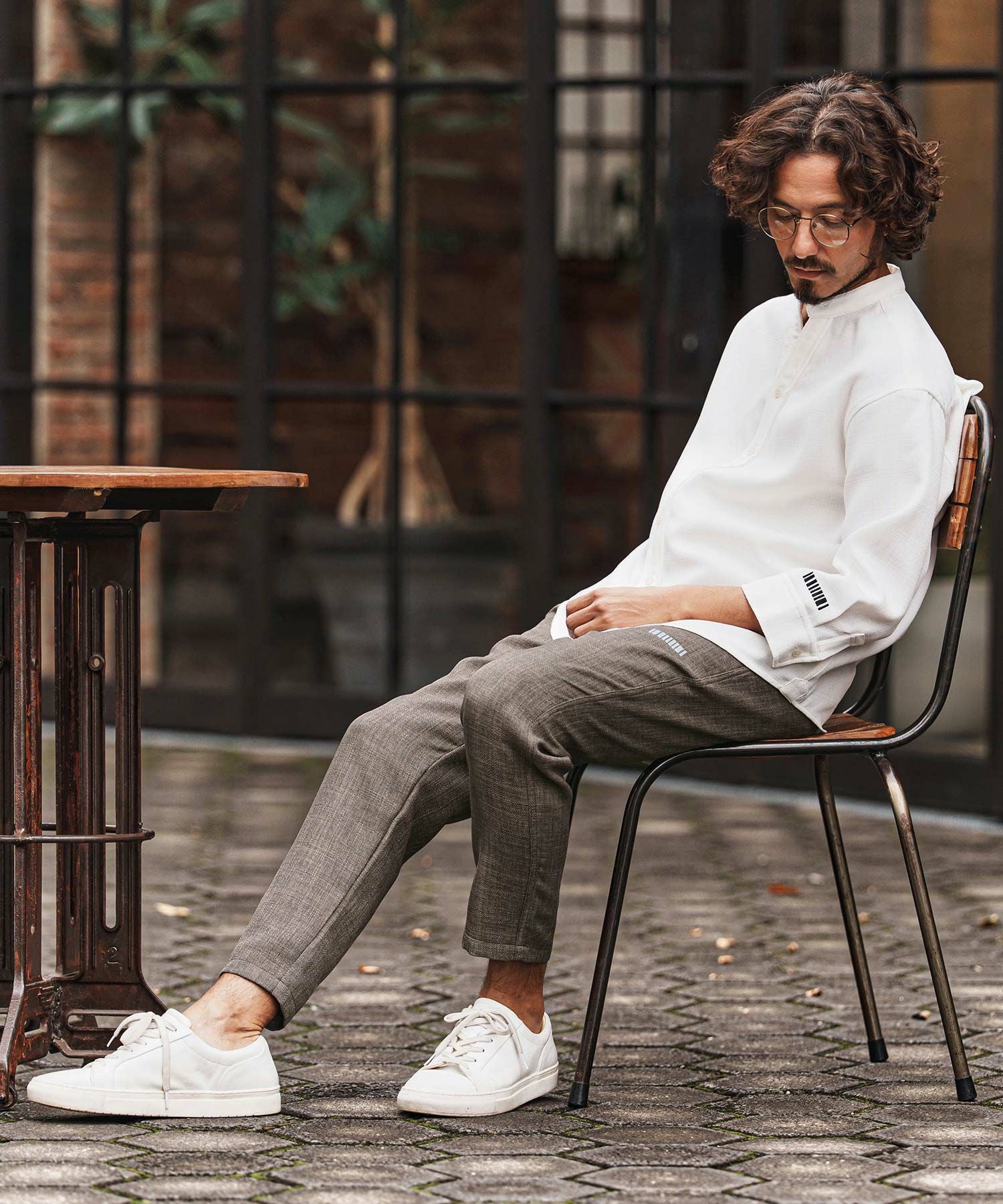 felkod(フィルコッド)】Linen Like Fabric Easy Pants イージーパンツ