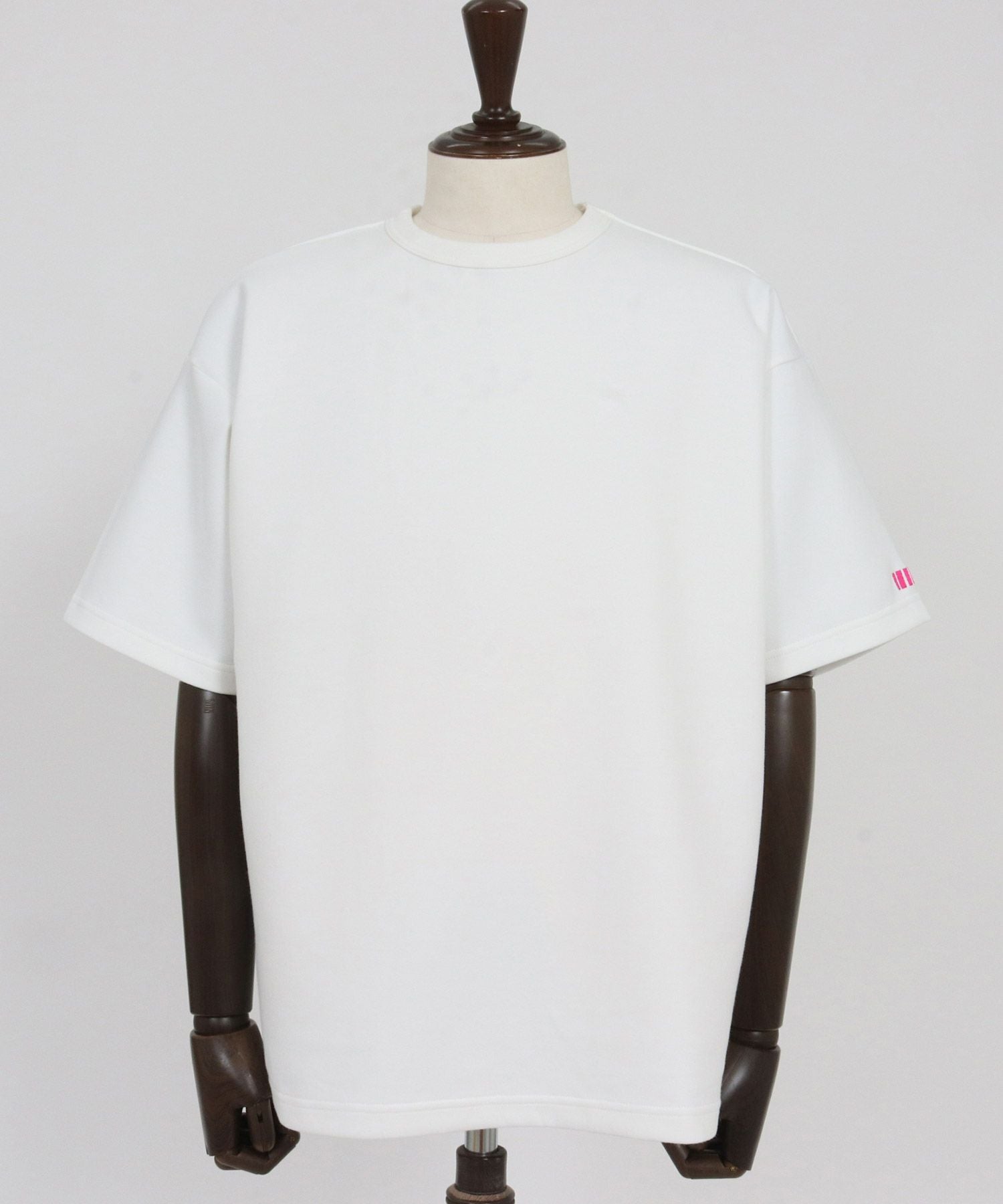 felkod(フィルコッド)】Barcode Embroidery Cardboard Knit Tee T