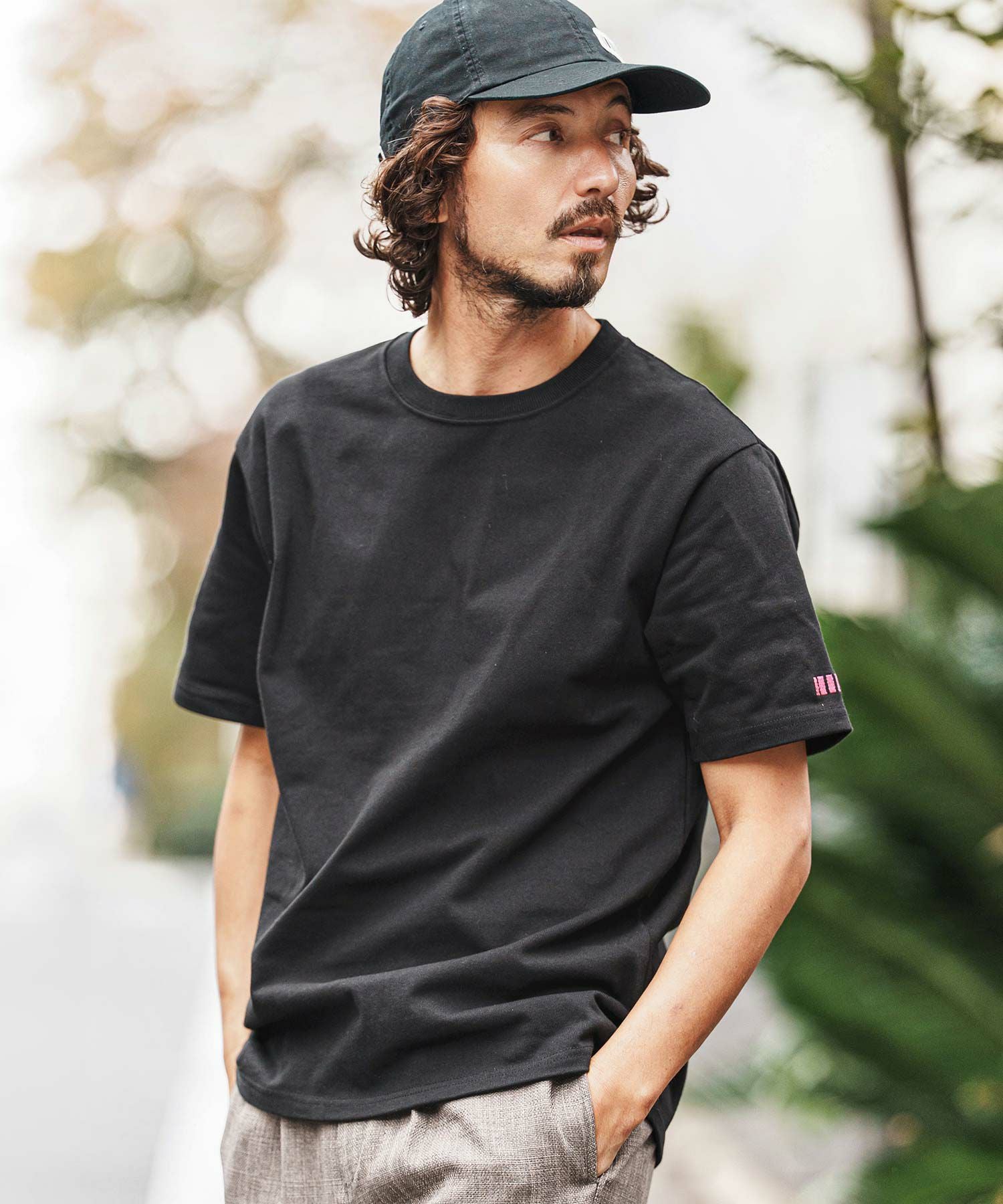 felkod(フィルコッド)】10oz Barcode Embroidery Tee Tシャツ(F26S300
