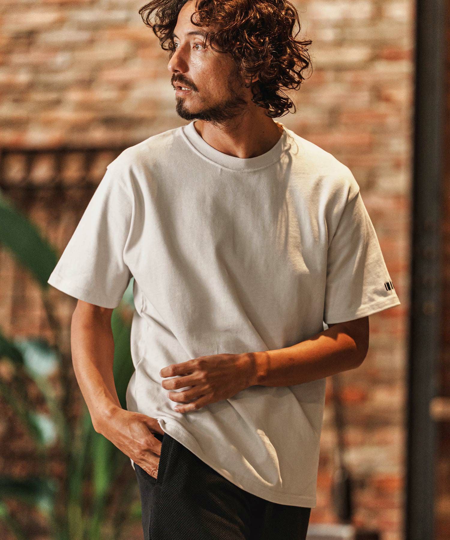 felkod(フィルコッド)】10oz Barcode Embroidery Tee Tシャツ(F26S300
