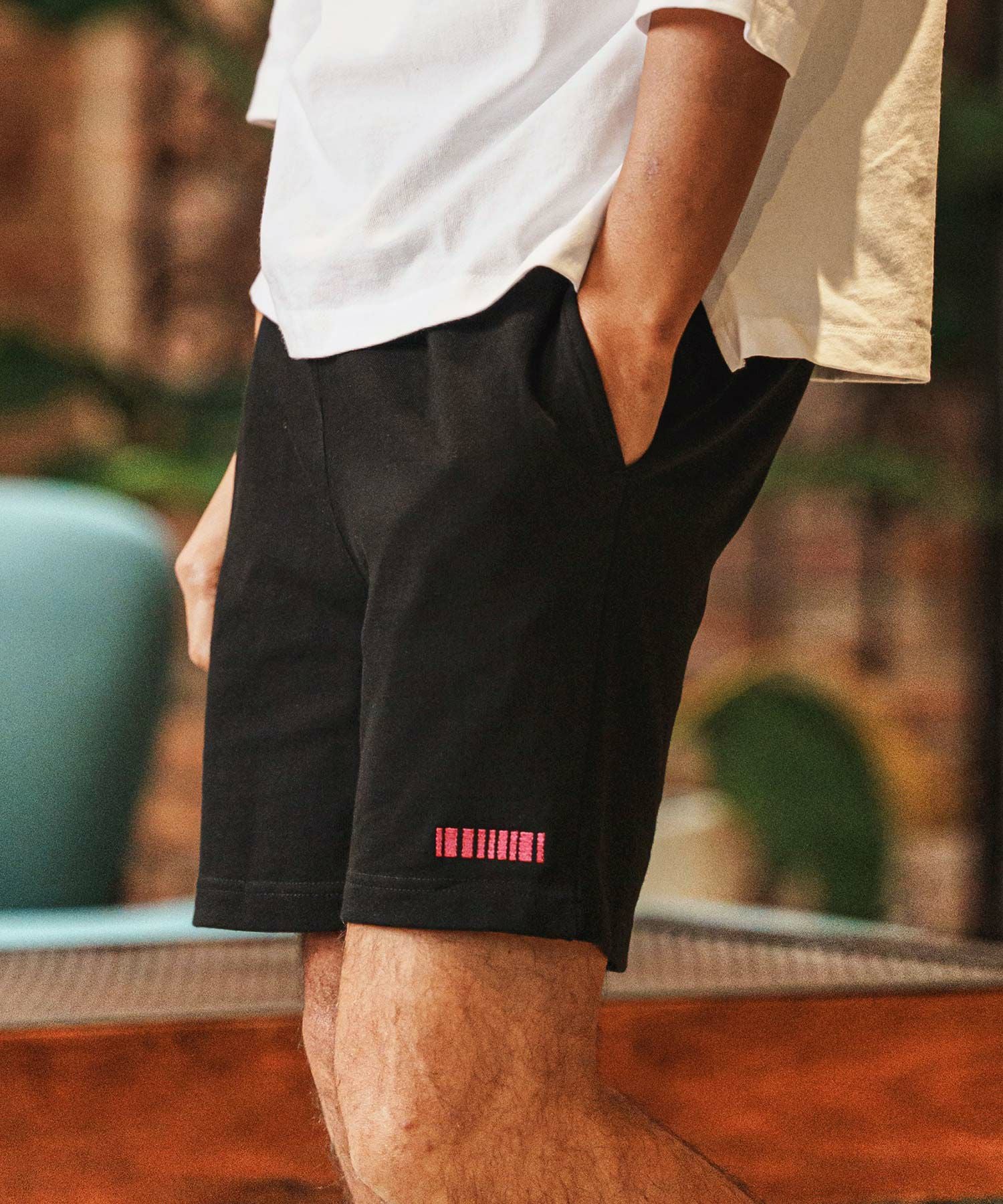 felkod(フィルコッド)】10oz Barcode Embroidery Short Pants ショート
