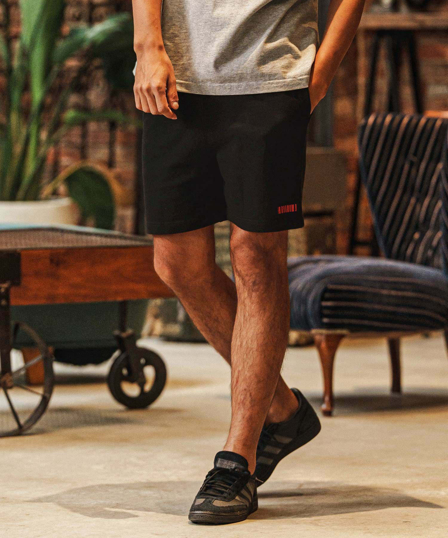 felkod(フィルコッド)】10oz Barcode Embroidery Short Pants ショート