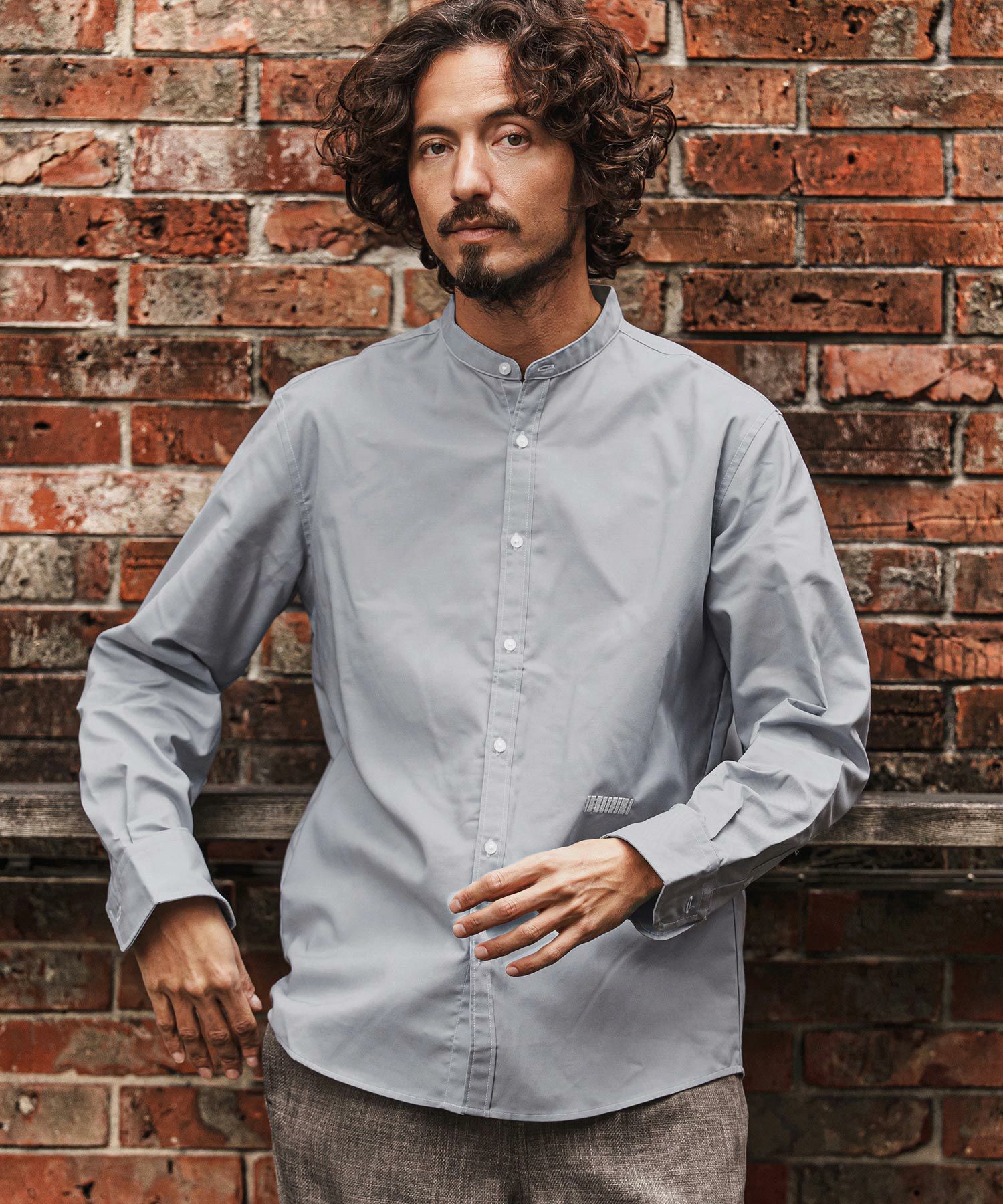 felkod(フィルコッド)】Band Collar Oxford Shirts シャツ(F26S320