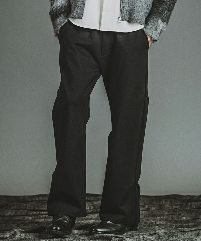 【ノーアイディー】TRストレッチ2タックサルエルスキニートラウザーズ パンツ NO ID. BLACK / TRストレッチ2タックサルエルスキニートラウザーズ 2