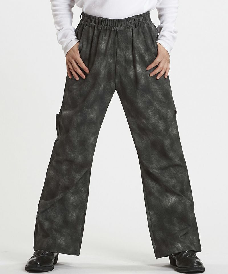 20%OFF【NO ID.(ノーアイディー)】ﾜｲﾄﾞﾚｯｸﾞﾀｯｸﾄﾗｳｻﾞｰｽﾞ パンツ(857006